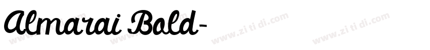 Almarai Bold字体转换